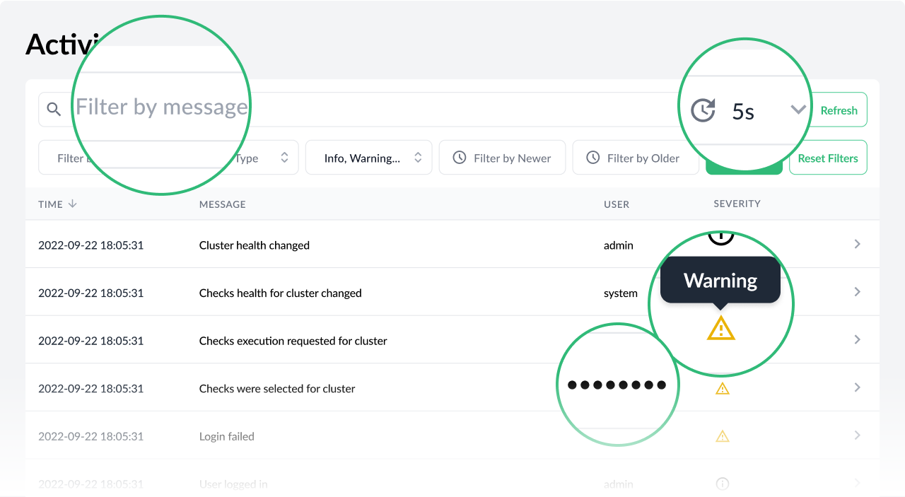 Activity Log with Enhancements