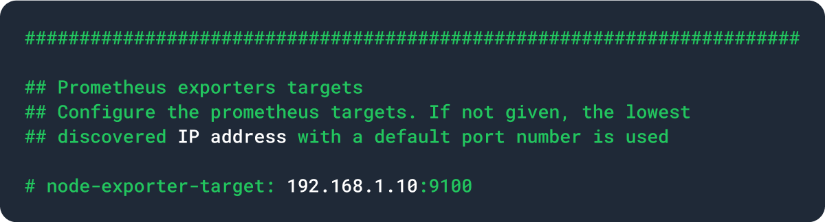 Terminal with Prometheus Integration Message