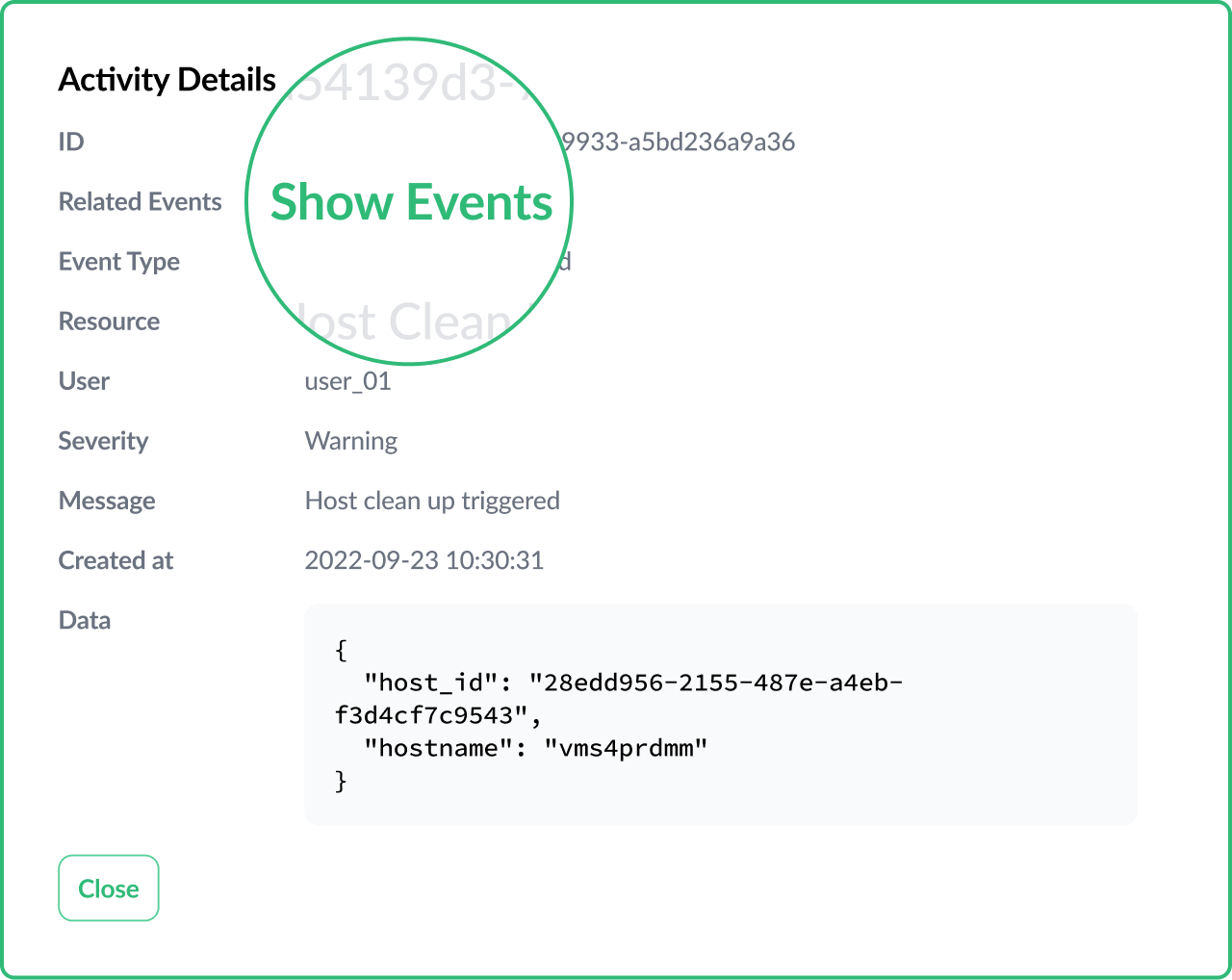 Activity Details Related Events