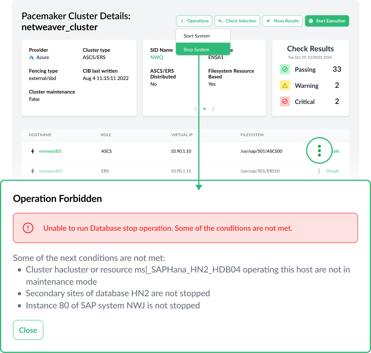First Operation Use Cases